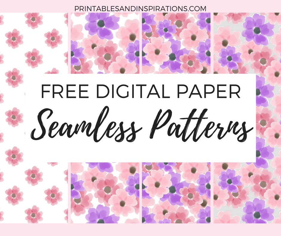 FLORAL PINK DIGITAL PAPER Printables And Inspirations