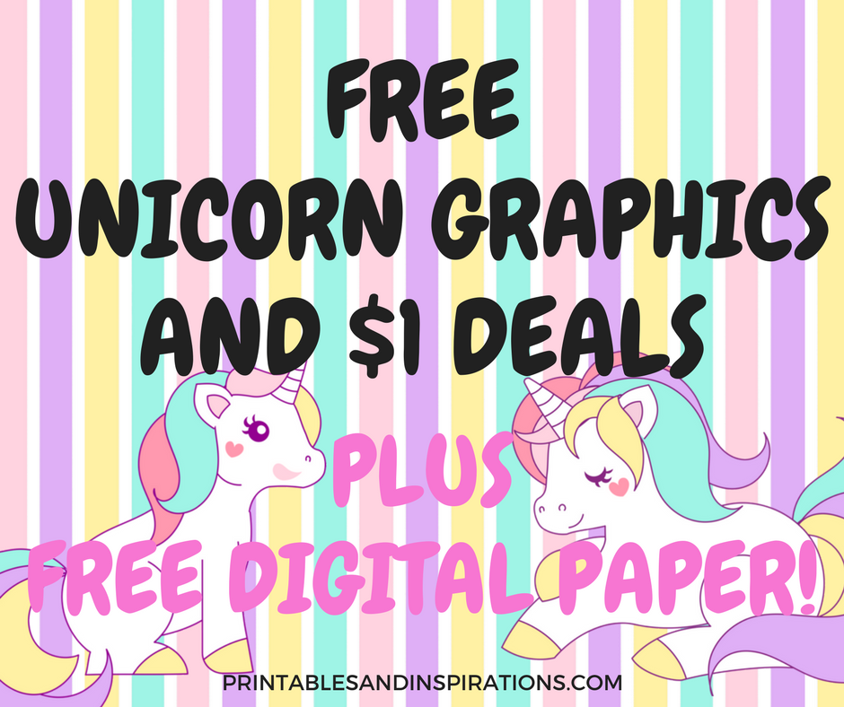 unicorn free graphics, free digital paper, scrapbook paper