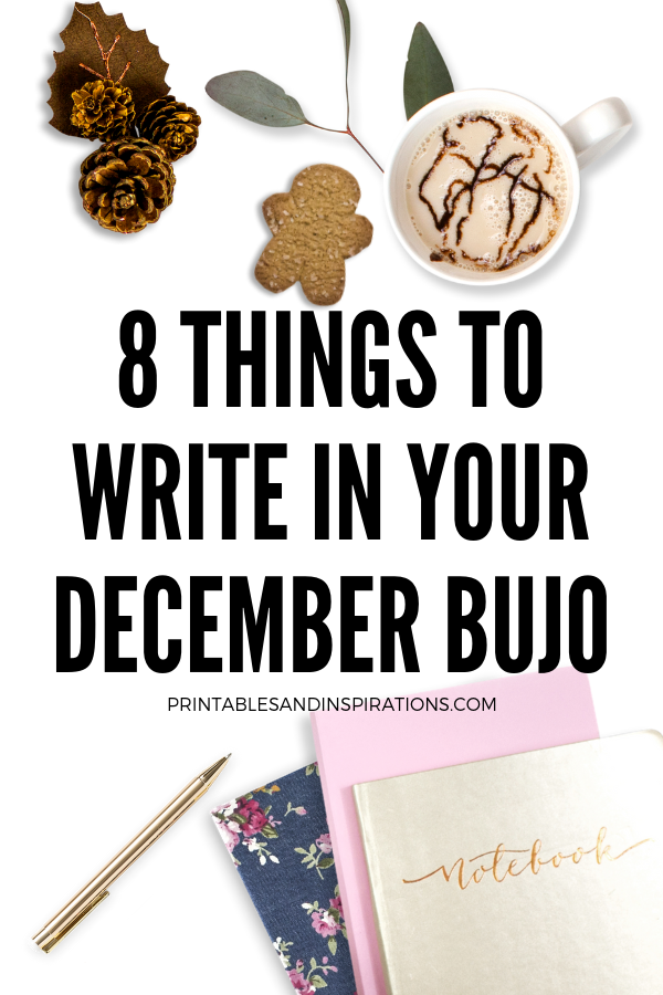 December Bullet Journal Ideas For Christmas And Year End Reflection! Read for more inspiration and free printables. #printablesandinspiration #bulletjournal #bujoideas