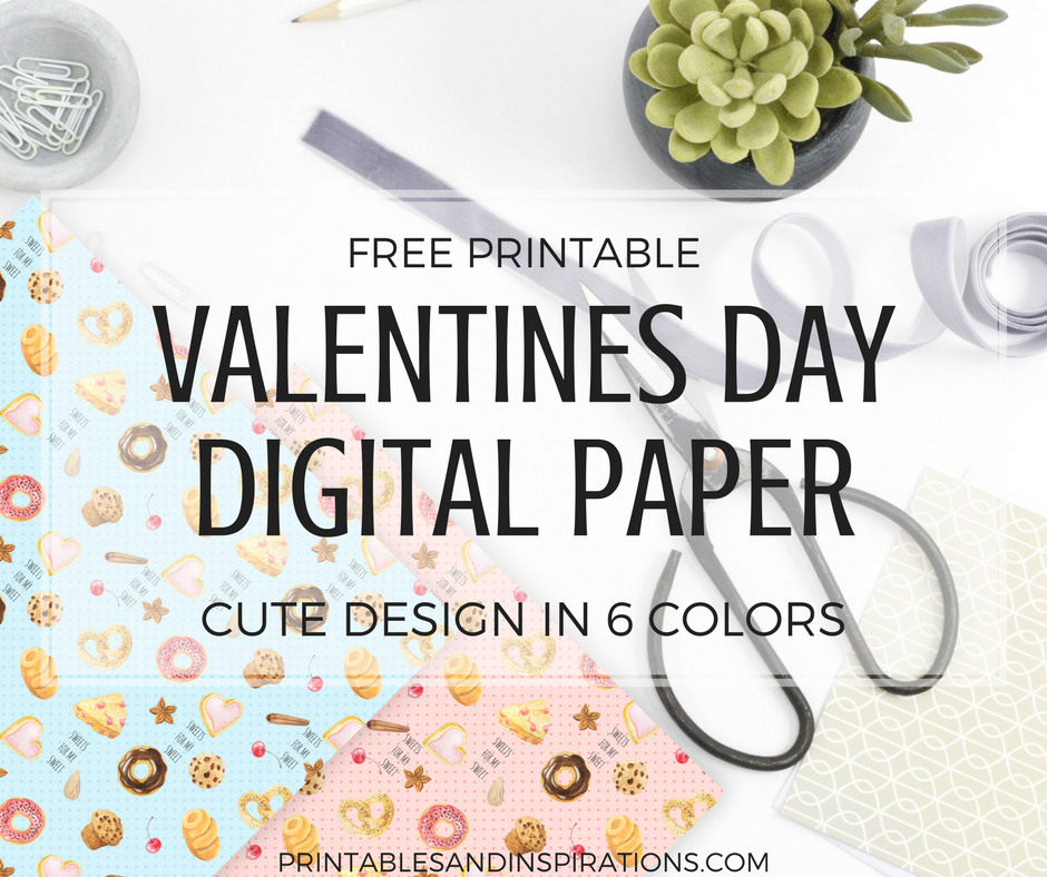 free printable valentines day crafts digital paper for scrapbooking, valentines gift ideas, valentines day decor, bakery design