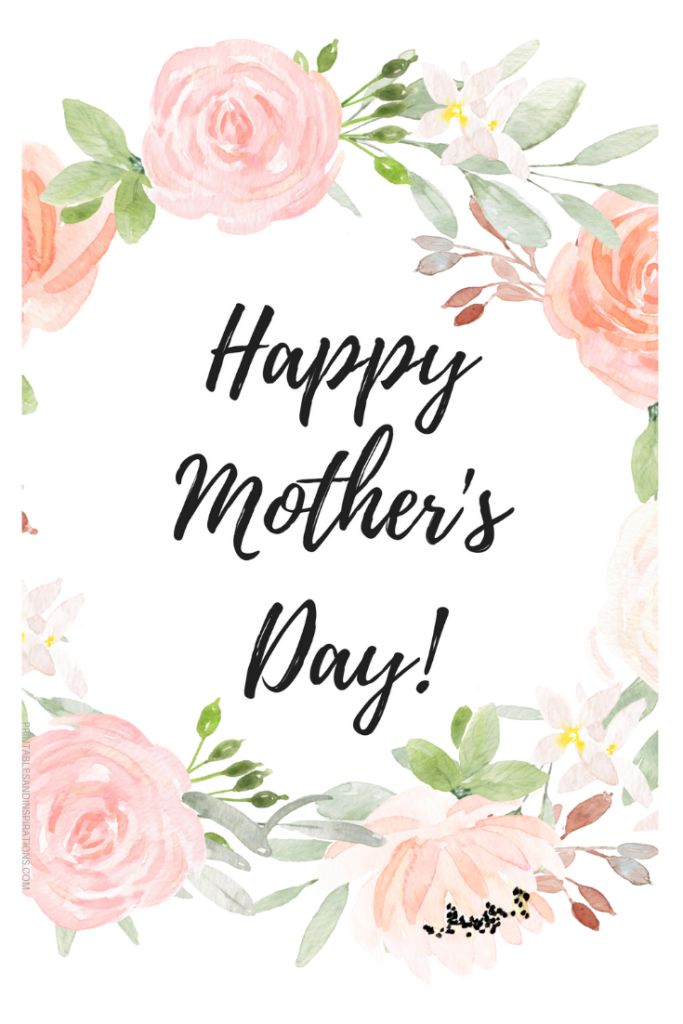 Free Mothers’ Day Cards Printable PDF Template - Printables and ...