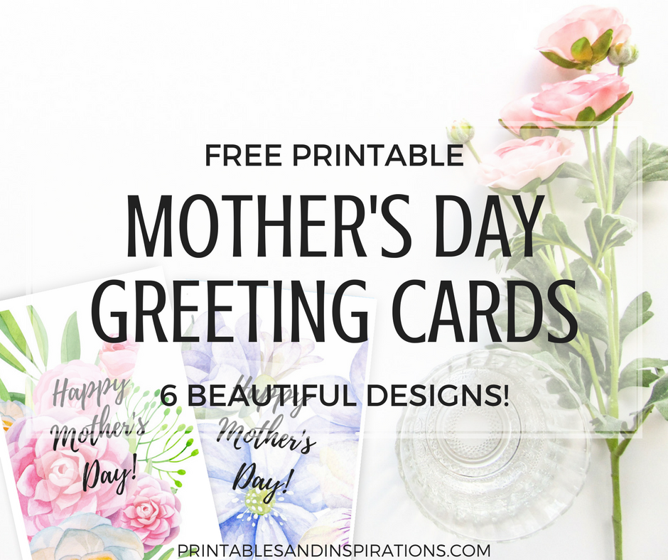 free printable mothers day cards, Mother's Day greeting card free printable, mothers day gifts, floral greeting card design