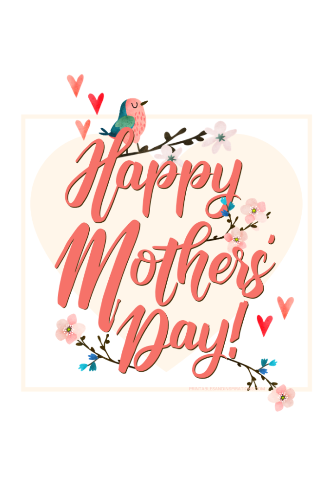 Free Mothers’ Day Cards Printable PDF Template - Printables and ...