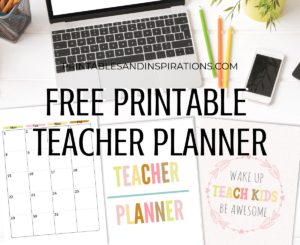 2025 2026 Teacher Planner - FREE Printable! Lesson planner with 2025-2026 calendars, teacher binder divider and cover, teacher quotes, and more teacher planner pages. Free download now! #teacherlife #freeprintable #printableplanner #printablesandinspirations #teacherquotes