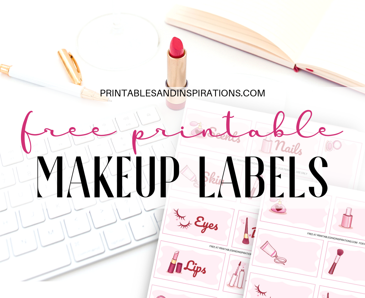 Free Makeup Printable Label Stickers And More! Printables and Inspirations