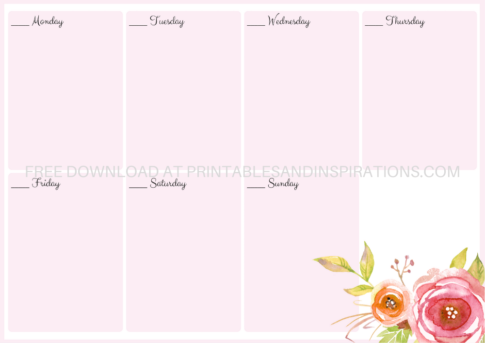 2022 Weekly Planner Free Printable PDF - Printables and Inspirations
