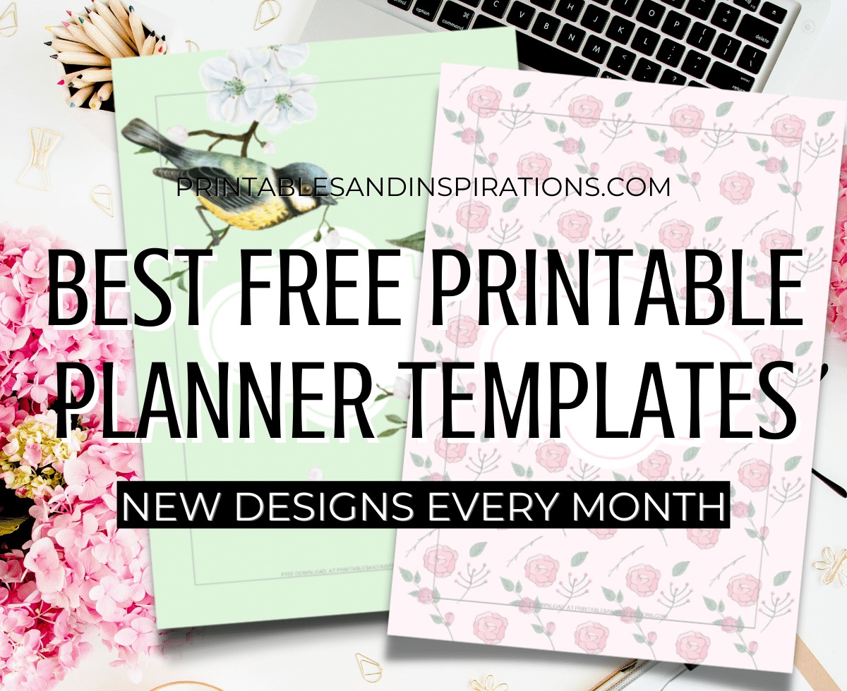 Best Free Printable Planners Templates - Bullet Journal Printables - free PDF download, monthly planner and weekly planner #freeprintable #printablesandinspirations #planneraddict #bulletjournal #journaling