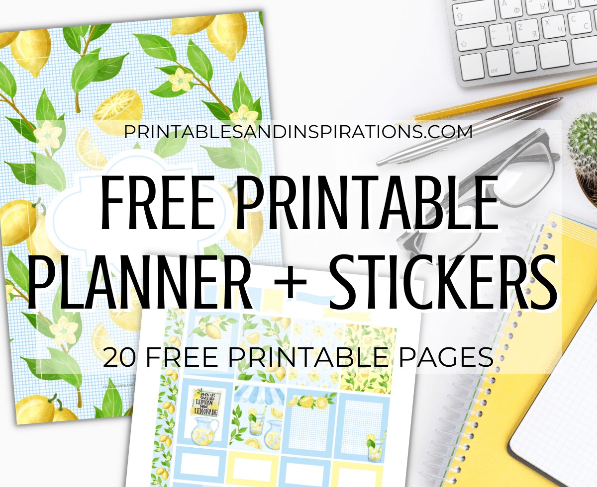 Free Printable Bullet Journal - Lemon Printable Planner Template #printablesandinspirations #bulletjournal #planneraddict #freeprintable