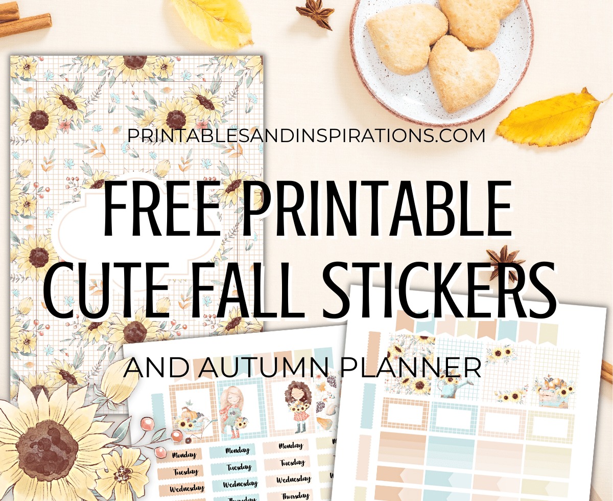 Cute Fall Stickers + Free Printable Planner Printables and Inspirations