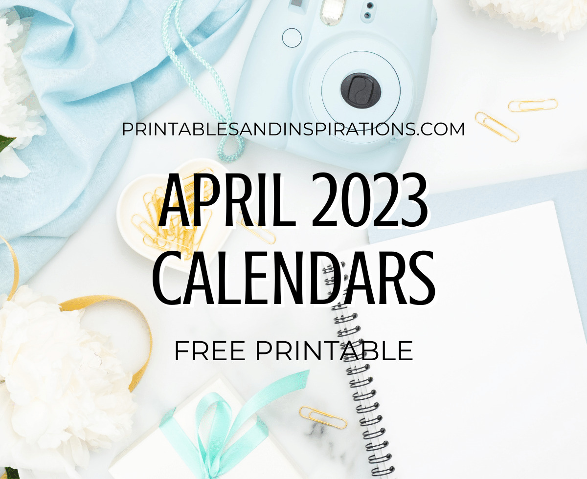 FREE April Calendar Printable - April Bullet Journal Calendar