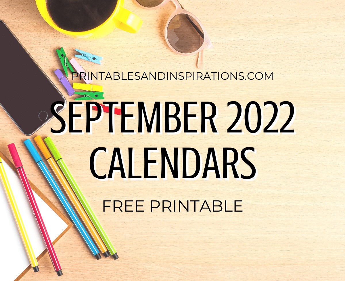SEPTEMBER 2022 calendar free printable monthly planner - You may also download the complete 2022 calendar PDF #printablesandinspirations #freeprintable