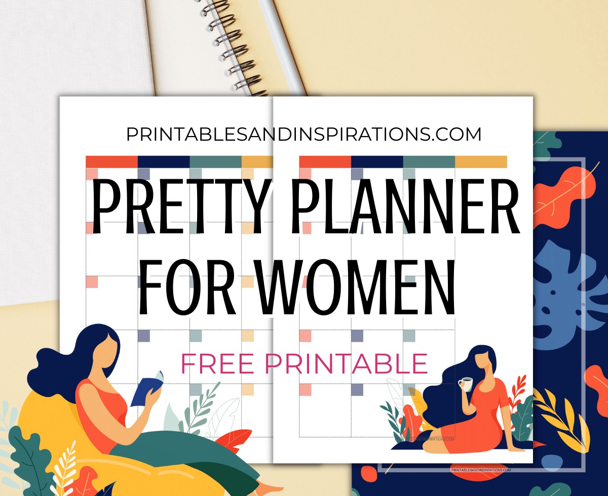 Free Printable Women's Planner + Stickers – So Colorful! - Printables and  Inspirations