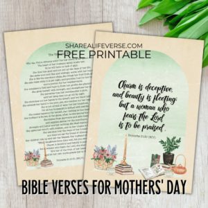 Printable Bible Verses For Women - Inspirations From A To Z ...