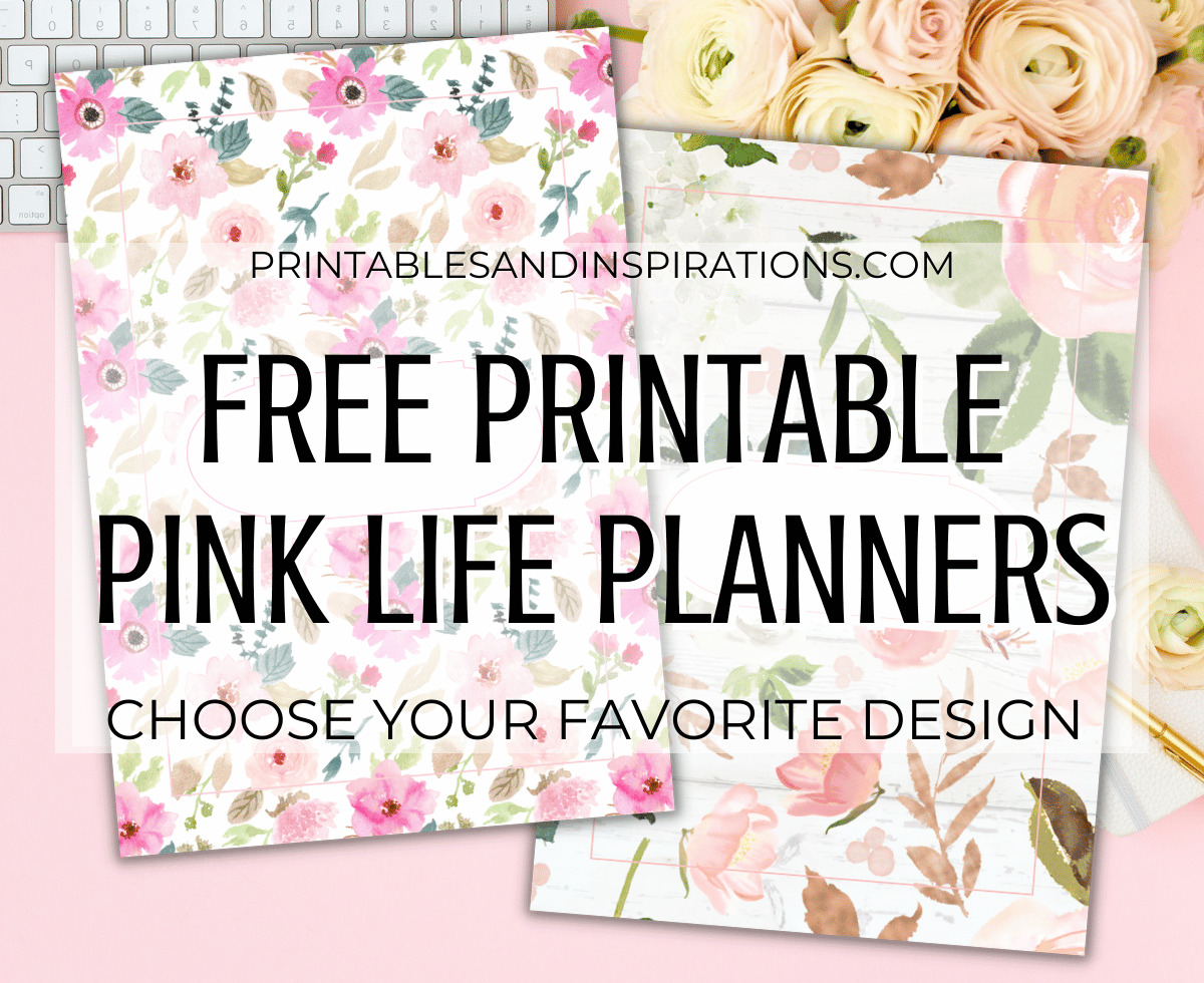 Free Printable Pink Life Planner 2023 2024 - with 2023 2024 monthly calendar and more planner pages. Get your free PDF download now! #freeprintable #printablesandinspirations #pink #planneraddict #plannerlover #bulletjournal