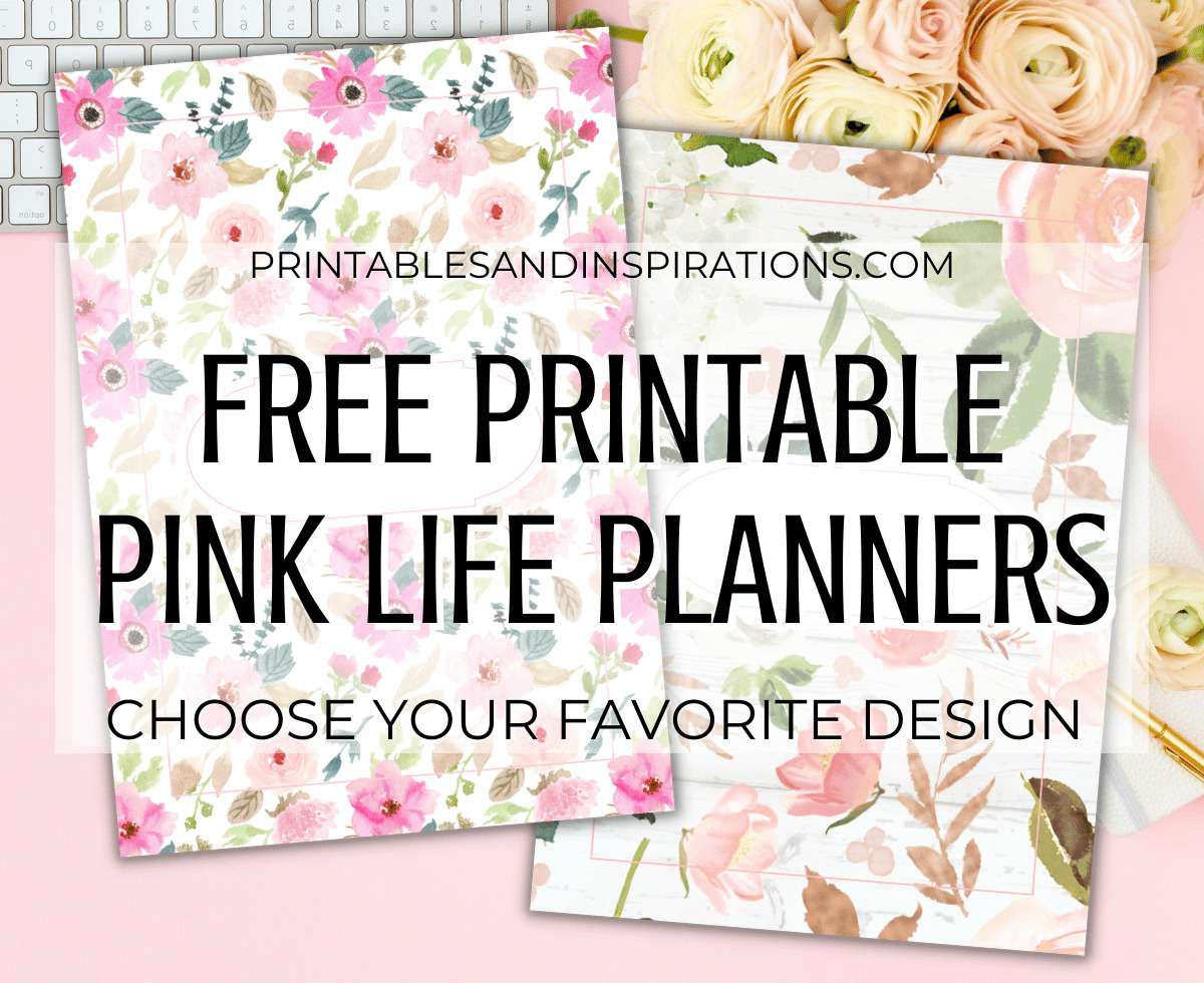 Free Printable Pink Life Planner 2025 - with 2025 monthly calendar and more planner pages. Get your free PDF download now! #freeprintable #printablesandinspirations #pink #planneraddict #plannerlover #bulletjournal