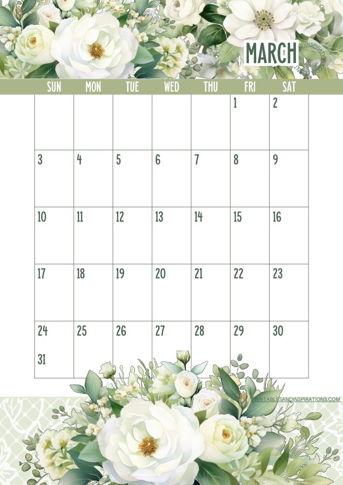 Free Printable Green Planners For Any Month - Printables and Inspirations