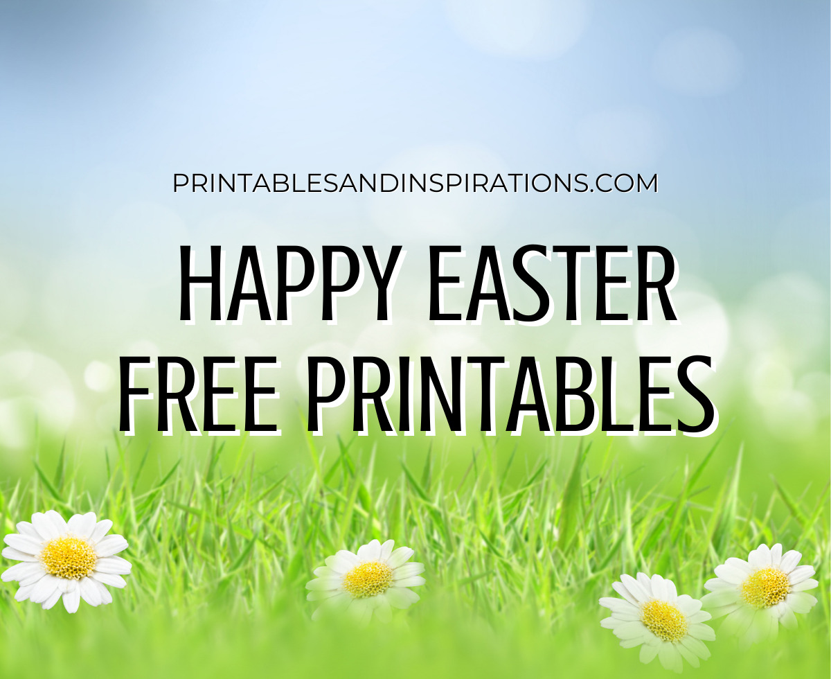 Happy Easter Free Printable Banners and Posters - easter printables without eggs #freeprintable #Bibleverses #printablesandinspirations