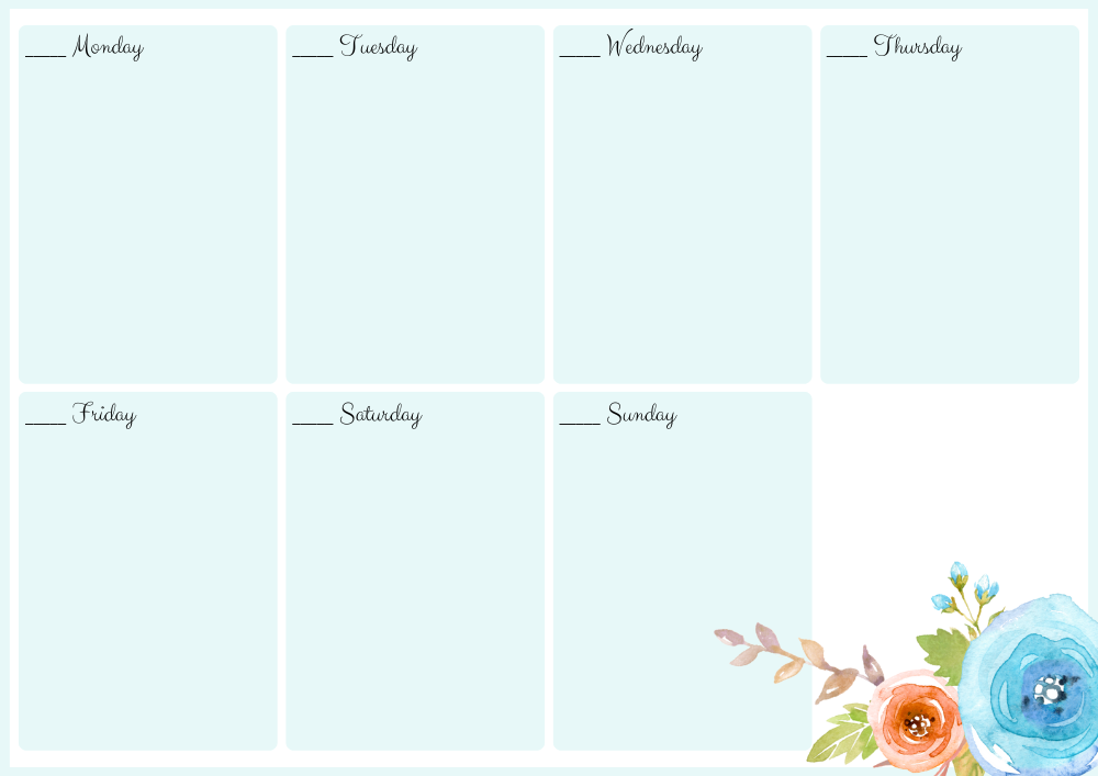 2025 2026 Free Printable Weekly Planner List - Printables and Inspirations