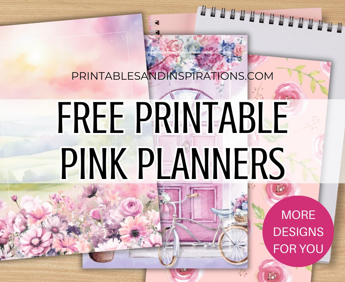 pink planner pages, free printable planners, weekly planner, pink calendar, bullet journal pages, mini planner