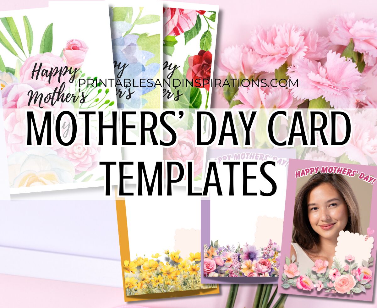 Mothers' day card printable pdf, mothers day card template, mothers day card ideas #printablesandinspirations #mothersday #freeprintable