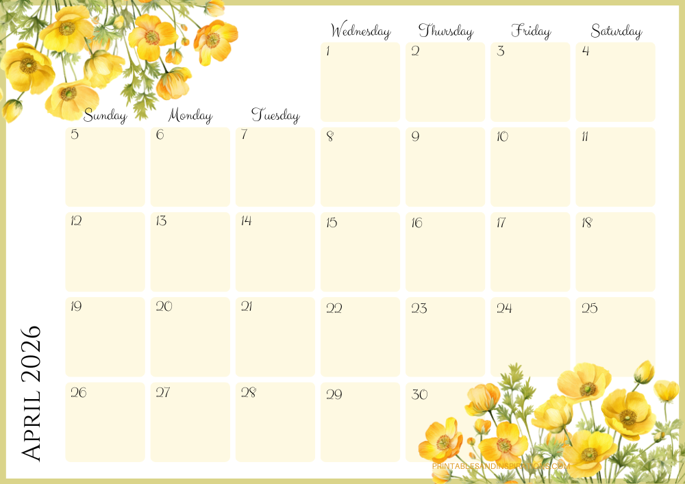 Free Printable 2026 2027 Monthly Calendars + Weekly Planner ...