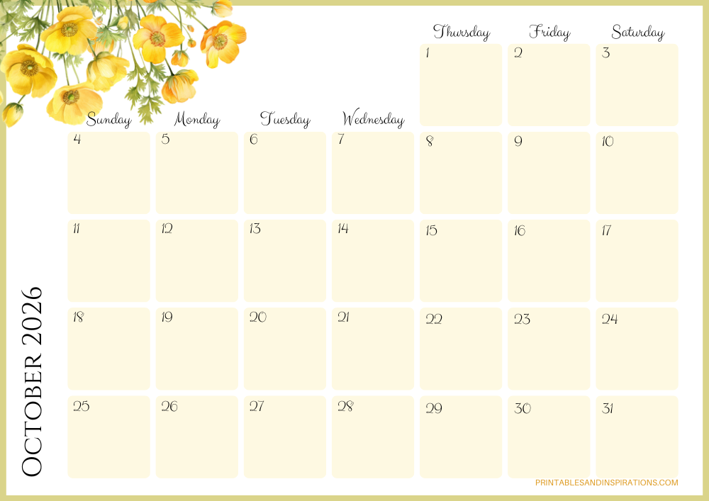 Free Printable 2026 2027 Monthly Calendars + Weekly Planner ...